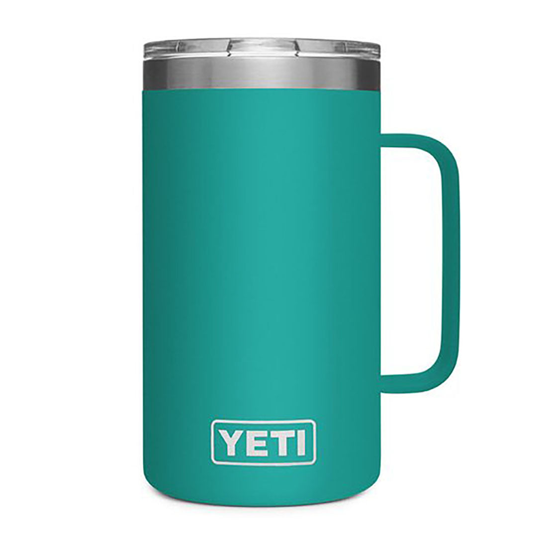 Yeti Rambler 24oz (709ml) Mug with Lid-Coolers & Drinkware-Yeti-Aquifer Blue-Fishing Station