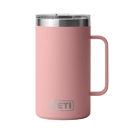 Yeti Rambler 24oz (709ml) Mug with Lid-Drinkware-Yeti-Sandstone Pink-Fishing Station