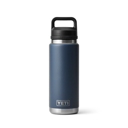 Yeti Rambler 26oz (769ml) Reuseable Bottle with Chug Cap-Drinkware-Yeti-Navy-Fishing Station