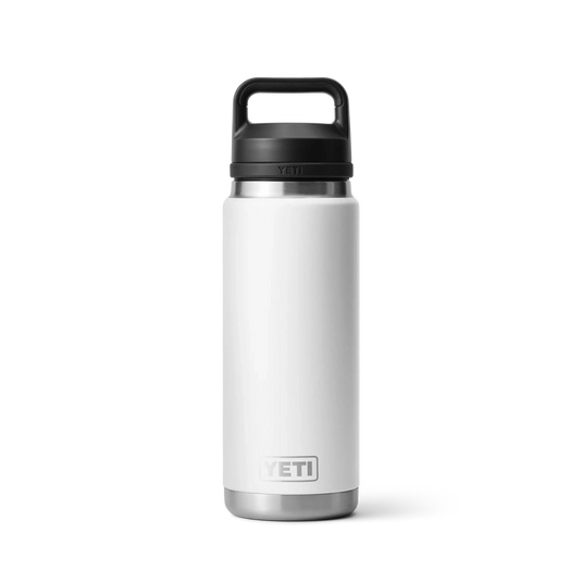 Yeti Rambler 26oz (769ml) Reuseable Bottle with Chug Cap-Drinkware-Yeti-White-Fishing Station