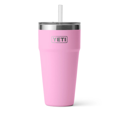 Yeti Rambler 26oz (769ml) Straw Stackable Cup-Coolers & Drinkware-Yeti-Power Pink-Fishing Station