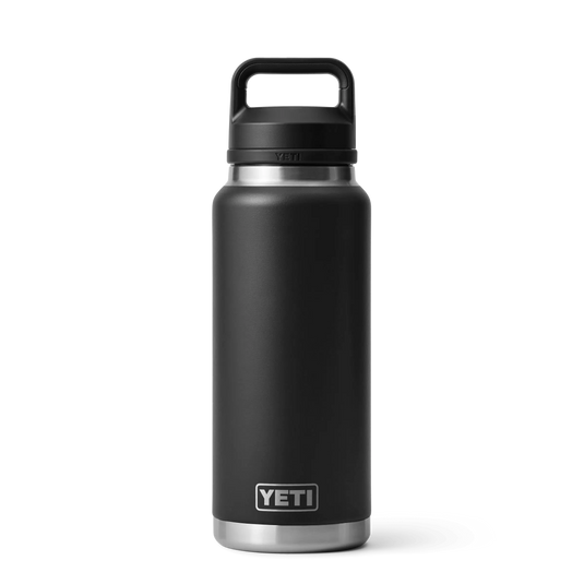 Yeti Rambler 36oz (1L) Reuseable Bottle with Chug Cap-Drinkware-Yeti-Black-Fishing Station