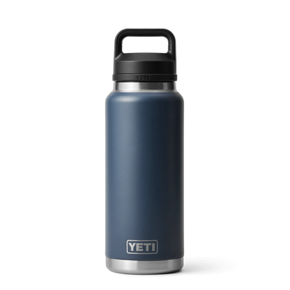 Yeti Rambler 36oz (1L) Reuseable Bottle with Chug Cap-Coolers & Drinkware-Yeti-Navy-Fishing Station