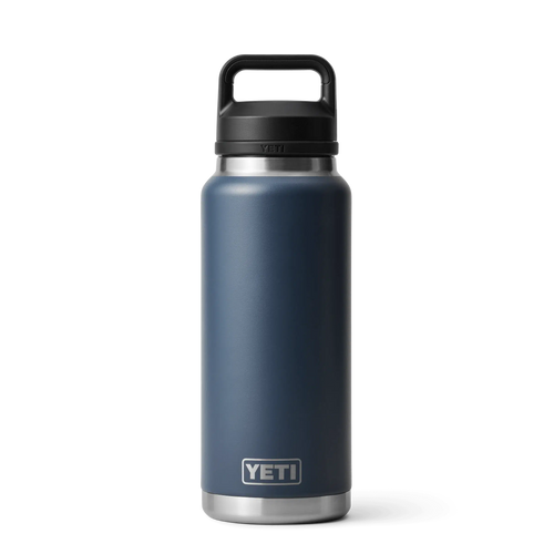 Yeti Rambler 36oz (1L) Reuseable Bottle with Chug Cap-Drinkware-Yeti-Navy-Fishing Station
