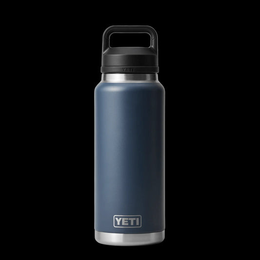 Yeti Rambler 36oz (1L) Reuseable Bottle with Chug Cap-Drinkware-Yeti-Navy-Fishing Station