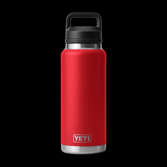 Yeti Rambler 36oz (1L) Reuseable Bottle with Chug Cap-Coolers & Drinkware-Yeti-Rescue Red-Fishing Station