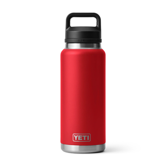 Yeti Rambler 36oz (1L) Reuseable Bottle with Chug Cap-Drinkware-Yeti-Rescue Red-Fishing Station
