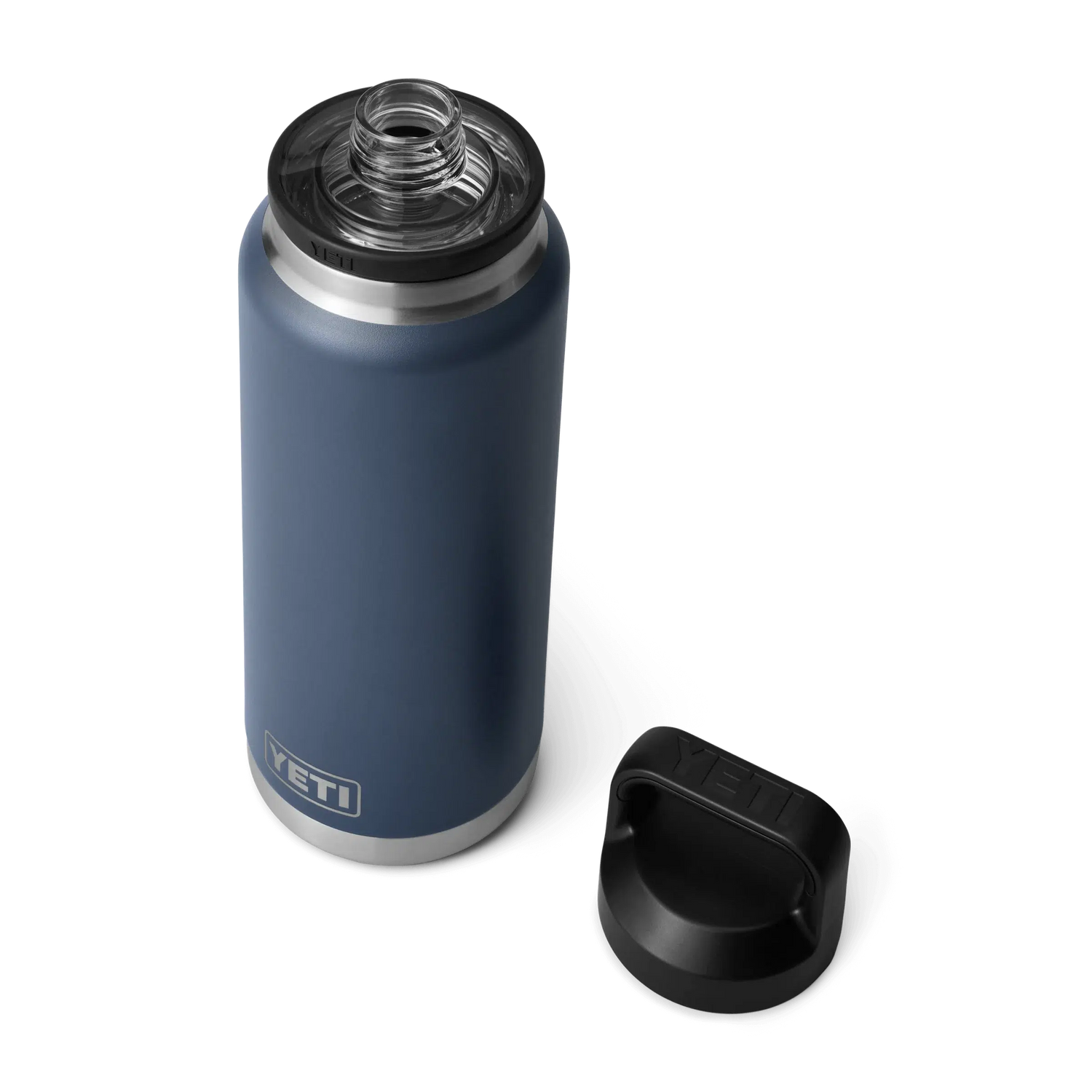 Yeti Rambler 36oz (1L) Reuseable Bottle with Chug Cap-Coolers & Drinkware-Yeti-Navy-Fishing Station