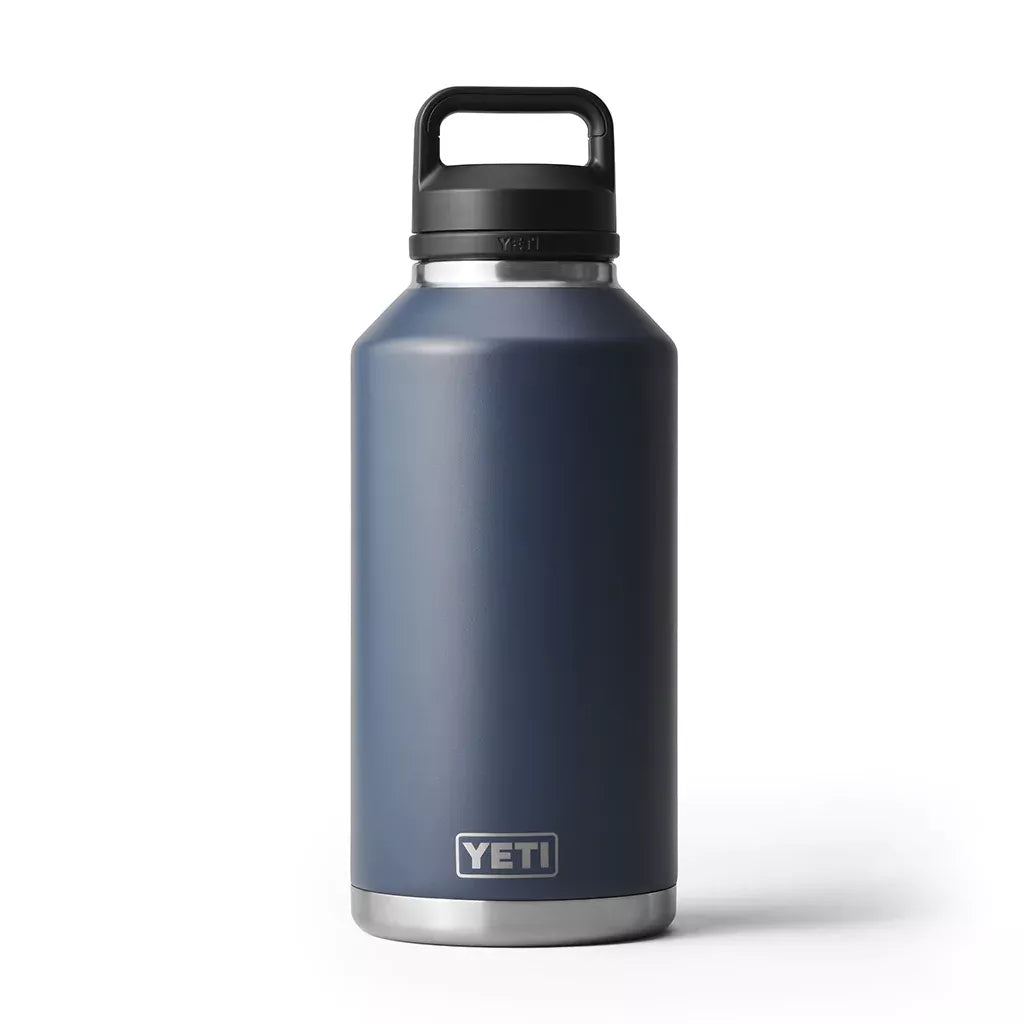 Yeti Rambler 64oz (1.89L) Reusable Bottle with Chug Cap-Drinkware-Yeti-Navy-Fishing Station