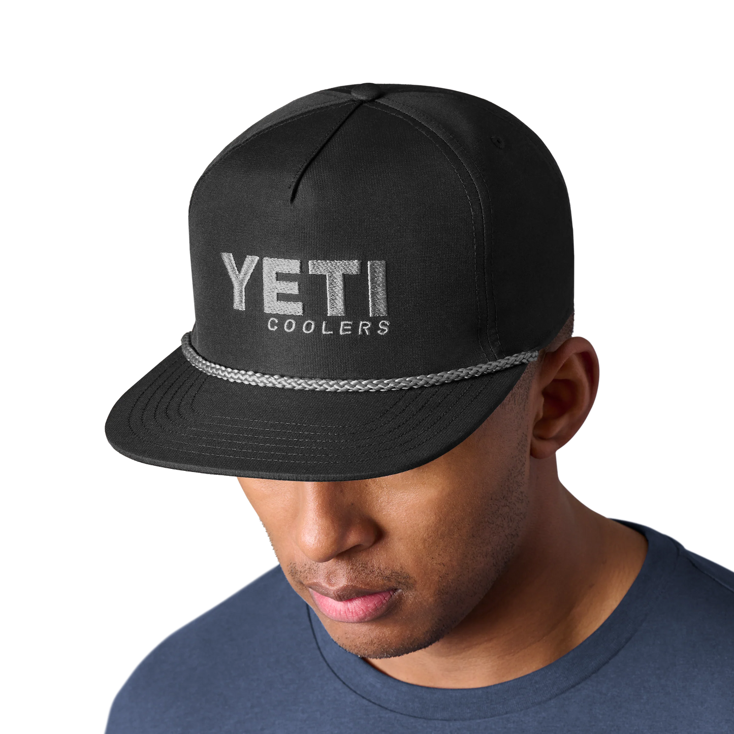 Yeti Coolers Mid-Pro Flat Brim Rope Hat-Hats & Headwear-Yeti-Black-Fishing Station