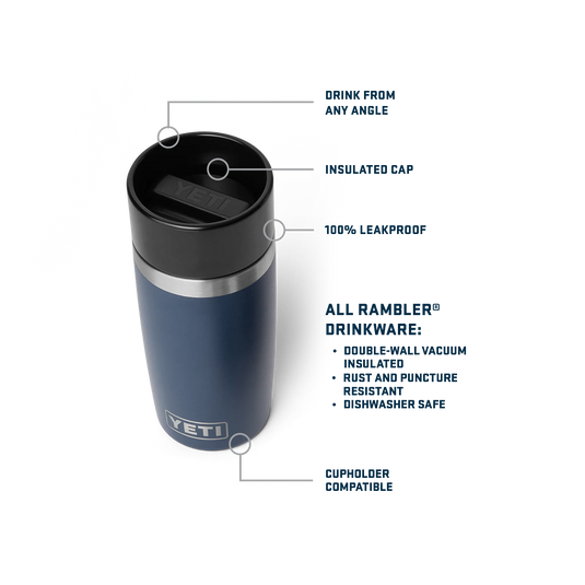 Yeti Rambler 12oz (355ml) Travel Bottle with Commuter Cap