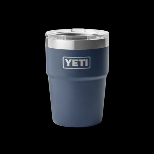 Yeti Rambler 16oz (473ml) Stackable Cup-Drinkware-Yeti-Black-Fishing Station