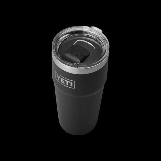 Yeti Rambler 20oz (591ml) Stackable Cup-Coolers & Drinkware-Yeti-Black-Fishing Station