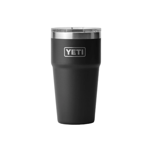 Yeti Rambler 20oz (591ml) Stackable Cup-Drinkware-Yeti-Black-Fishing Station