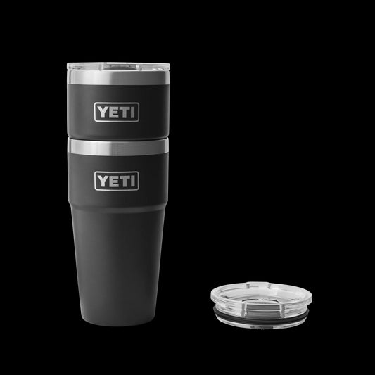 Yeti Rambler 20oz (591ml) Stackable Cup-Drinkware-Yeti-Black-Fishing Station