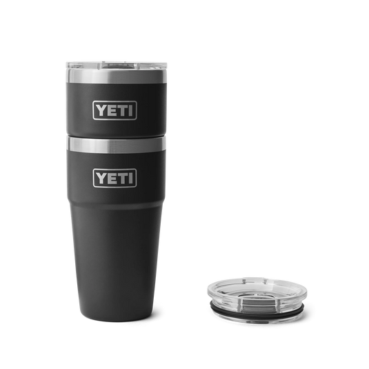 Yeti Rambler 20oz (591ml) Stackable Cup-Drinkware-Yeti-Black-Fishing Station