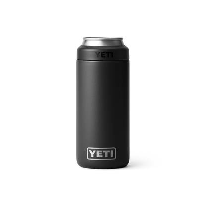 Yeti Rambler Colster Slim Can Cooler (355ml)-Drinkware-Yeti-Black-Fishing Station
