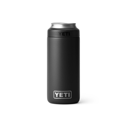 Yeti Rambler Colster Slim Can Cooler (355ml)-Drinkware-Yeti-Black-Fishing Station