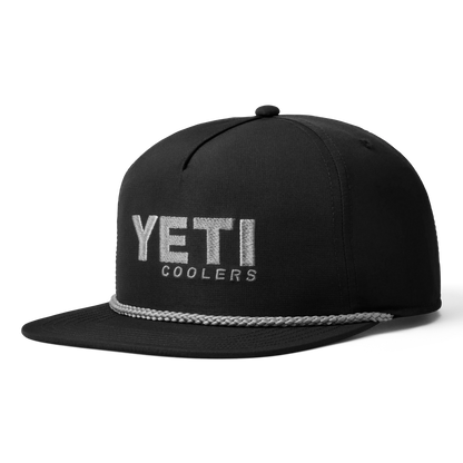 Yeti Coolers Mid-Pro Flat Brim Rope Hat-Hats & Headwear-Yeti-Black-Fishing Station