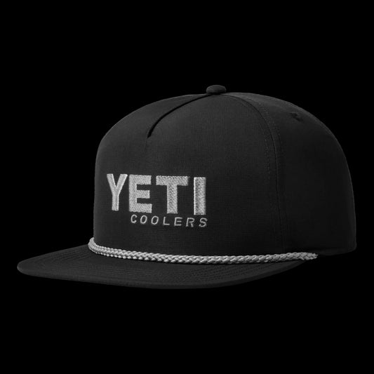 Yeti Coolers Mid-Pro Flat Brim Rope Hat-Hats & Headwear-Yeti-Black-Fishing Station