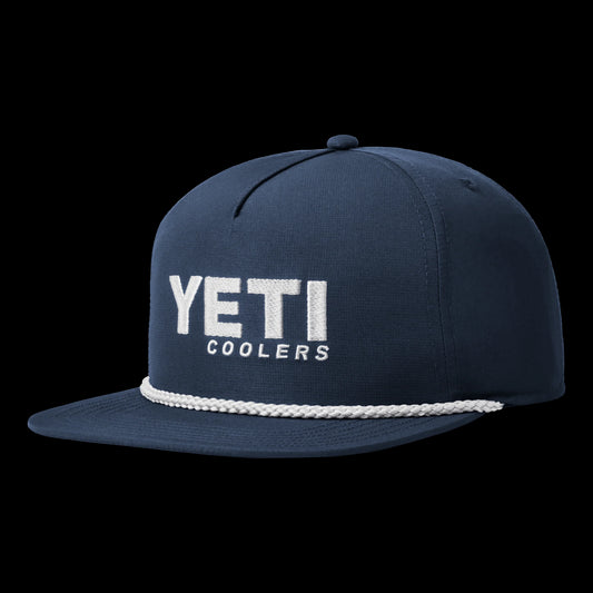 Yeti Coolers Mid-Pro Flat Brim Rope Hat-Hats & Headwear-Yeti-Navy-Fishing Station