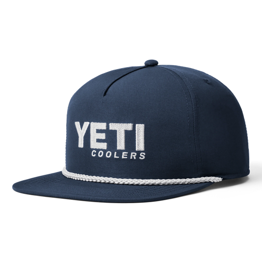 Yeti Coolers Mid-Pro Flat Brim Rope Hat-Hats & Headwear-Yeti-Navy-Fishing Station