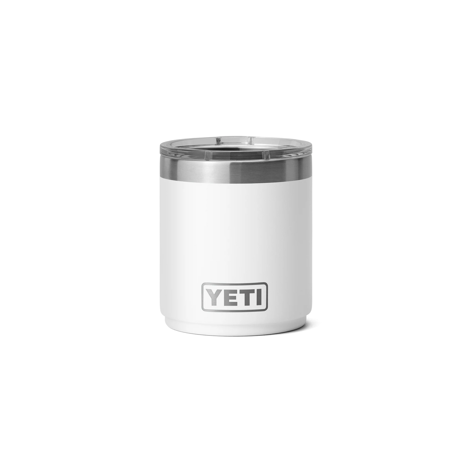 Yeti Rambler 10oz (295ml) Stackable Lowball Cup 2.0 with Lid-Drinkware-Yeti-White-Fishing Station
