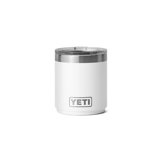 Yeti Rambler 10oz (295ml) Stackable Lowball Cup 2.0 with Lid-Drinkware-Yeti-White-Fishing Station