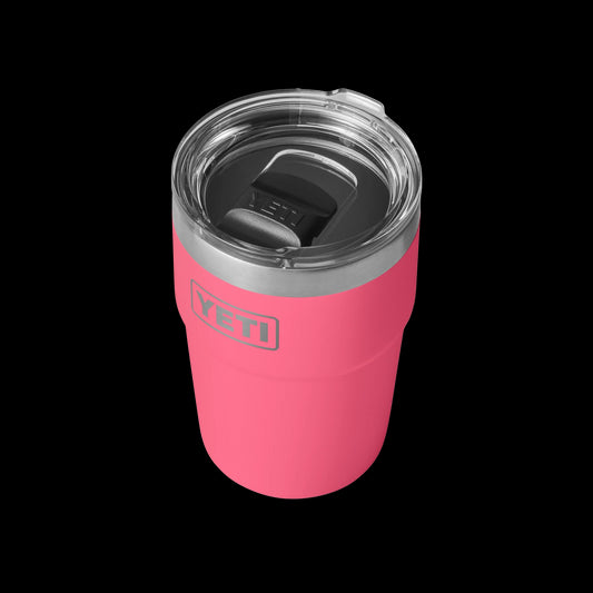 Yeti Rambler 16oz (473ml) Stackable Cup-Coolers & Drinkware-Yeti-Tropical Pink-Fishing Station