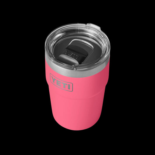 Yeti Rambler 16oz (473ml) Stackable Cup-Drinkware-Yeti-Tropical Pink-Fishing Station