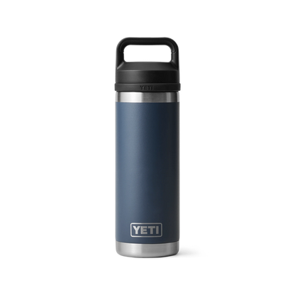 Yeti Rambler 18oz (532ml) Reusable Bottle with Chug Cap-Coolers & Drinkware-Yeti-Navy-Fishing Station