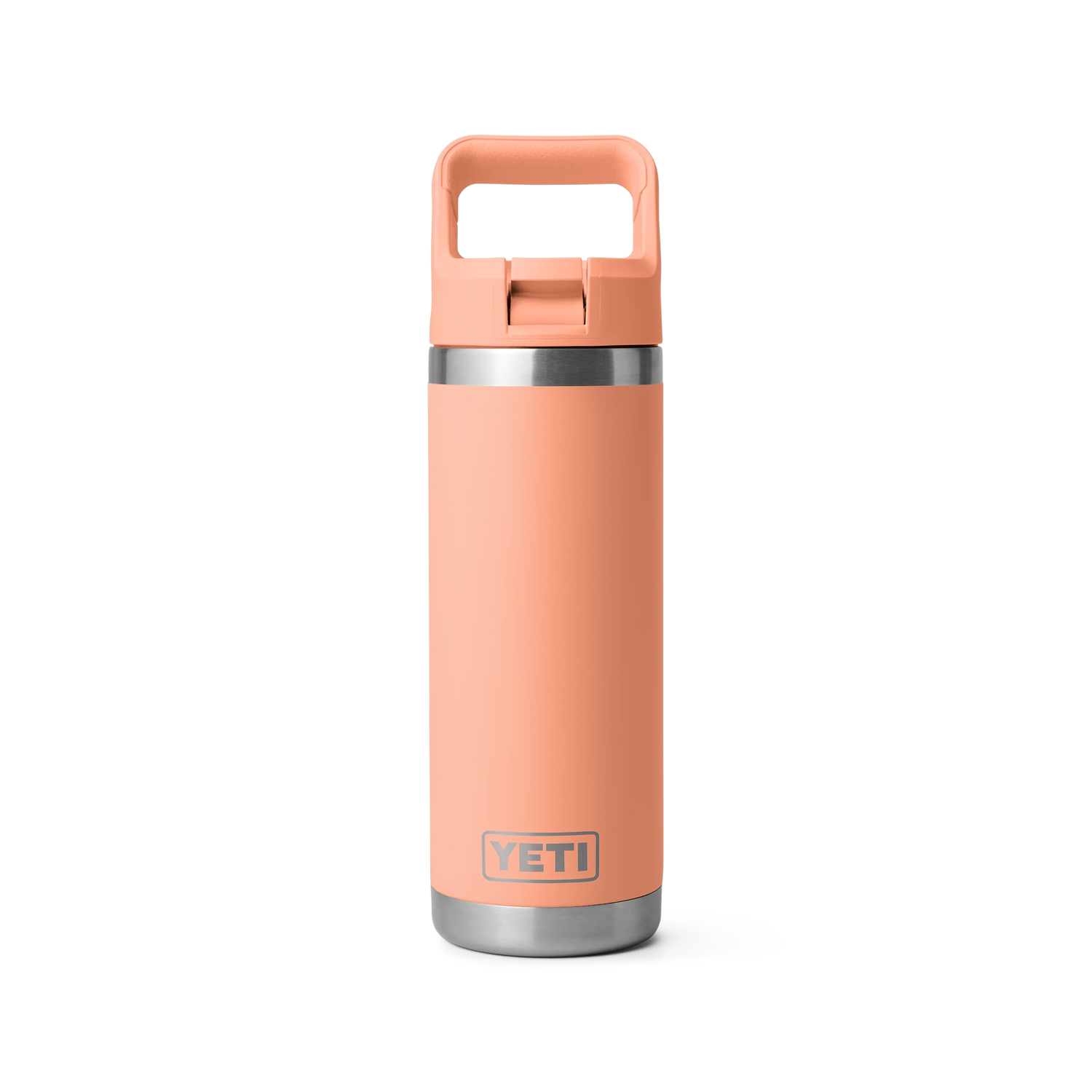 Yeti Rambler 18oz (532ml) Reusable Bottle with Straw Cap-Drinkware-Yeti-Lowcountry Peach-Fishing Station