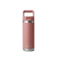 Yeti Rambler 18oz (532ml) Reusable Bottle with Straw Cap-Drinkware-Yeti-Sandstone Pink-Fishing Station