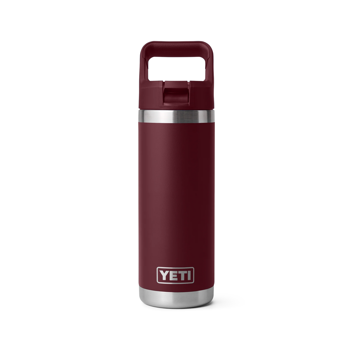 Yeti Rambler 18oz (532ml) Reusable Bottle with Straw Cap-Drinkware-Yeti-Wild Vine Red-Fishing Station
