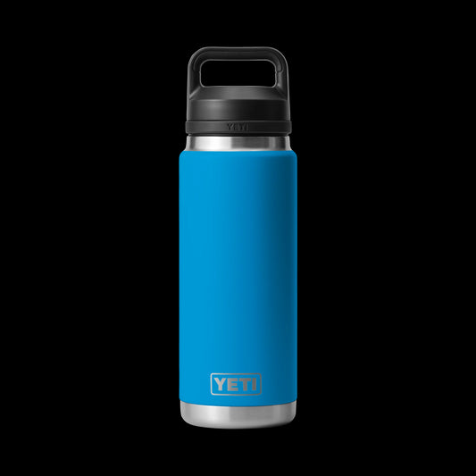 Yeti Rambler 26oz (769ml) Reuseable Bottle with Chug Cap-Drinkware-Yeti-Big Wave Blue-Fishing Station