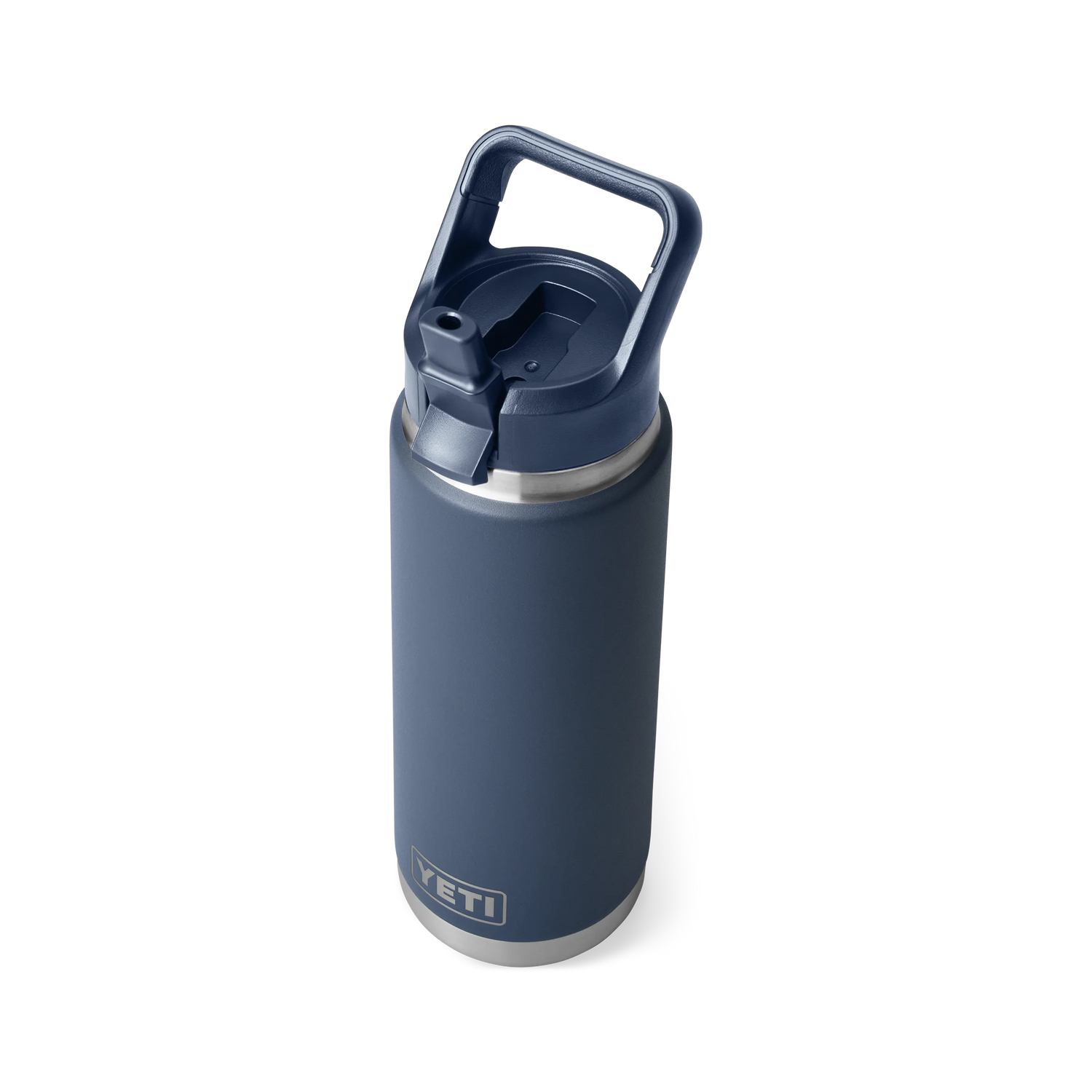 Yeti Rambler 26oz (769ml) Reuseable Bottle with Straw Cap-Drinkware-Yeti-Navy-Fishing Station