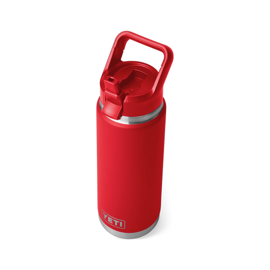 Yeti Rambler 26oz (769ml) Reuseable Bottle with Straw Cap-Drinkware-Yeti-Rescue Red-Fishing Station
