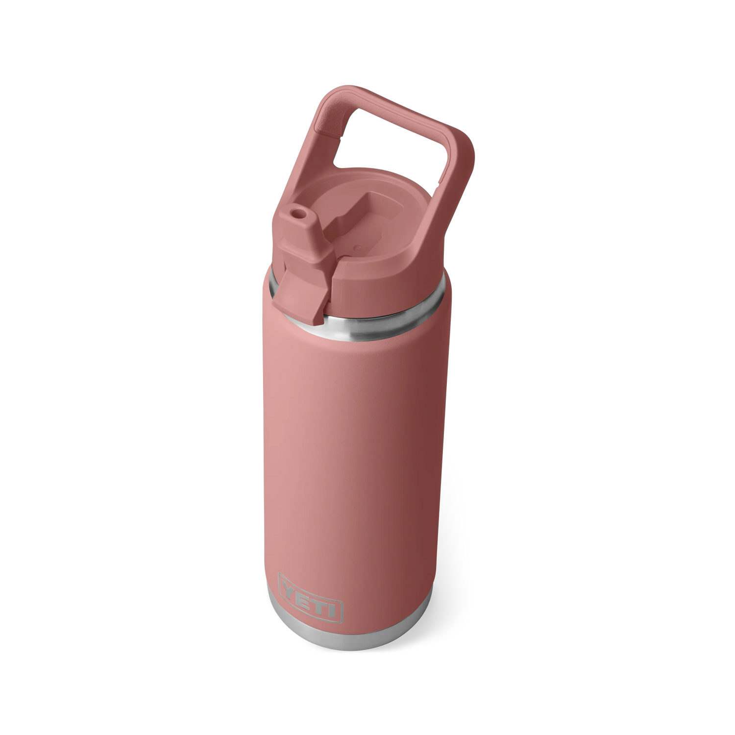 Yeti Rambler 26oz (769ml) Reuseable Bottle with Straw Cap-Drinkware-Yeti-Sandstone Pink-Fishing Station