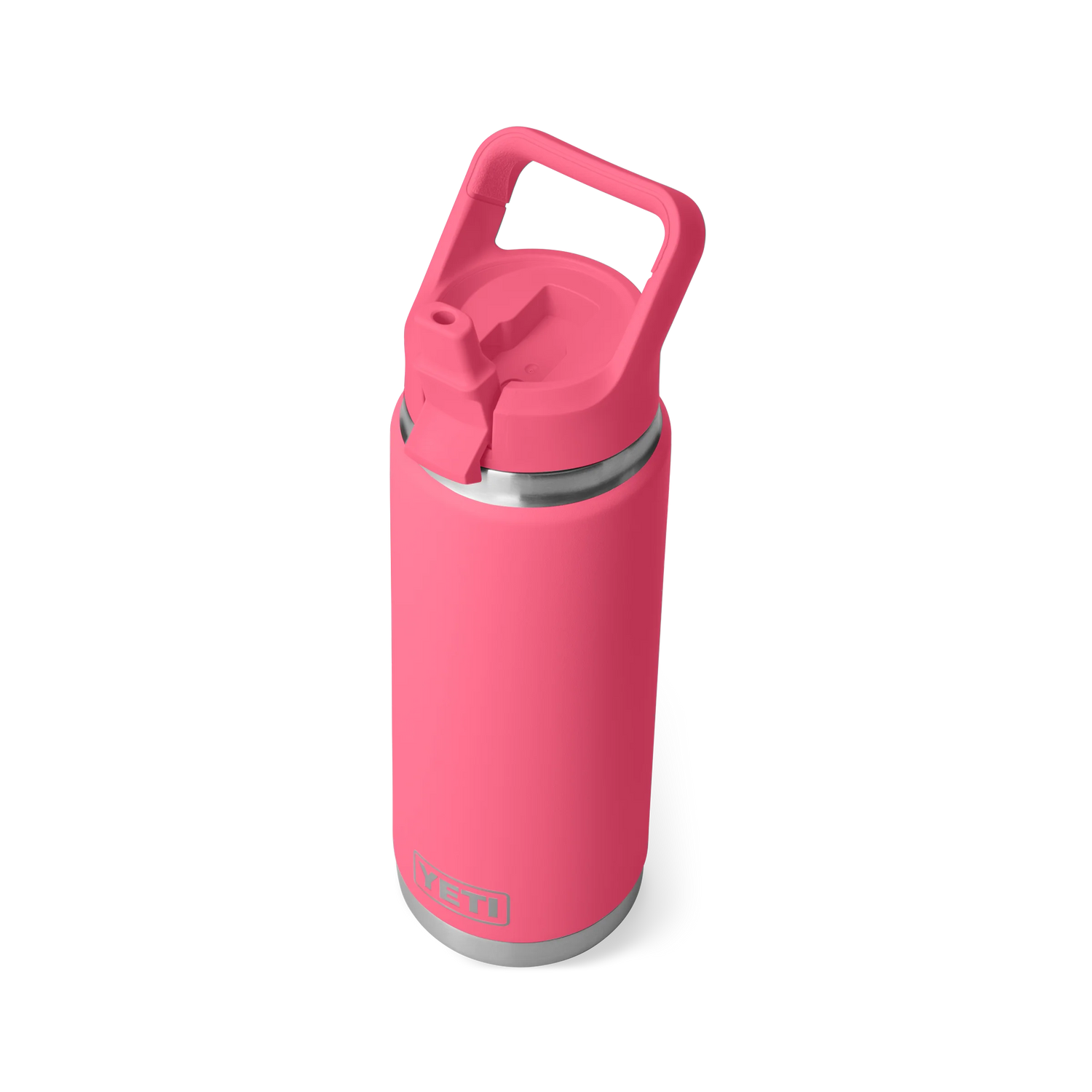 Yeti Rambler 26oz (769ml) Reuseable Bottle with Straw Cap-Drinkware-Yeti-Tropical Pink-Fishing Station