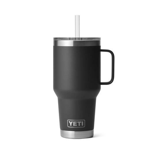 Yeti Rambler 35oz (1L) Straw Mug-Drinkware-Yeti-Black-Fishing Station