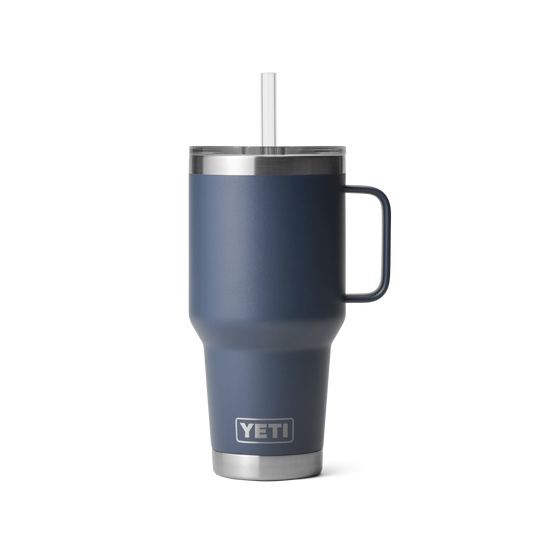 Yeti Rambler 35oz (1L) Straw Mug-Drinkware-Yeti-Navy-Fishing Station