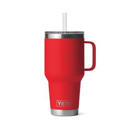 Yeti Rambler 35oz (1L) Straw Mug-Drinkware-Yeti-Rescue Red-Fishing Station