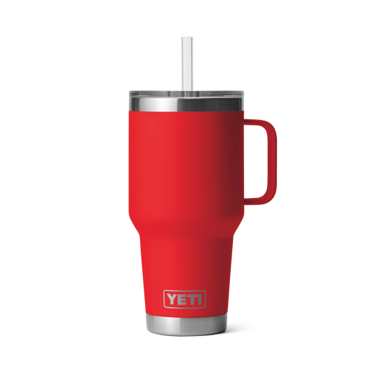 Yeti Rambler 35oz (1L) Straw Mug-Drinkware-Yeti-Rescue Red-Fishing Station