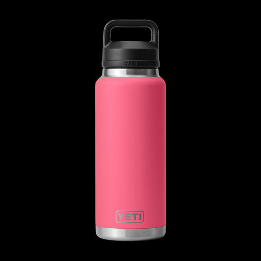 Yeti Rambler 36oz (1L) Reuseable Bottle with Chug Cap-Drinkware-Yeti-Tropical Pink-Fishing Station