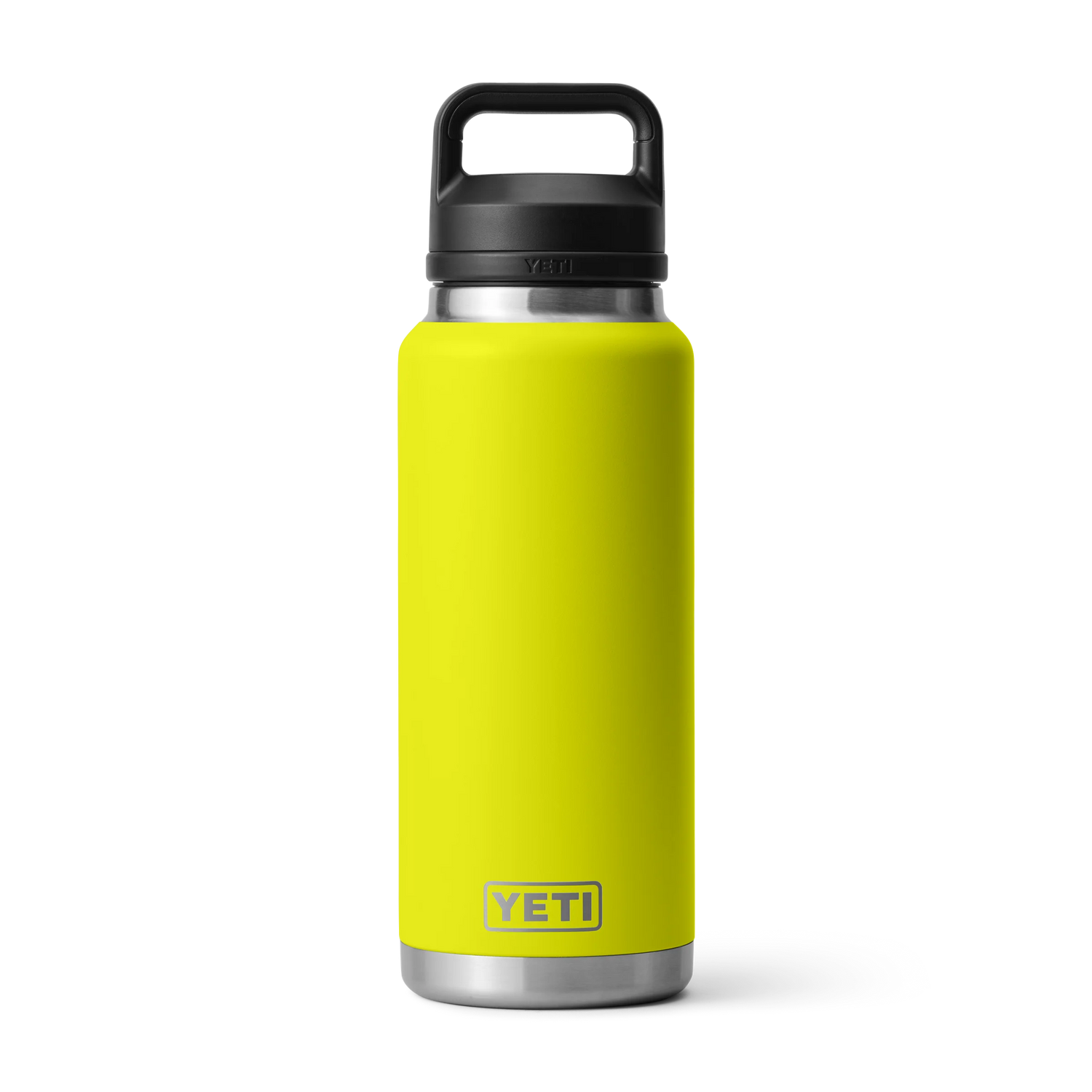 Yeti Rambler 36oz (1L) Reuseable Bottle with Chug Cap-Drinkware-Yeti-Firefly Yellow-Fishing Station