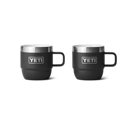 Yeti Rambler 6oz (177ml) Stackable Mug-Coolers & Drinkware-Yeti-Black-Fishing Station