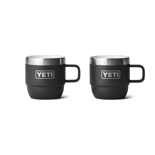 Yeti Rambler 6oz (177ml) Stackable Mug-Drinkware-Yeti-Black-Fishing Station