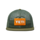 Yeti Velcro Badge Flat Brim Mesh Hat-Hats & Headwear-Yeti-Olive-Fishing Station