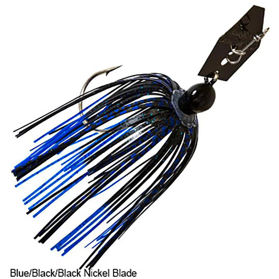 Z-Man Original ChatterBait Lure-Lure - Spinnerbaits & Spinners-Z-Man-Black Blue-3/8oz-Fishing Station