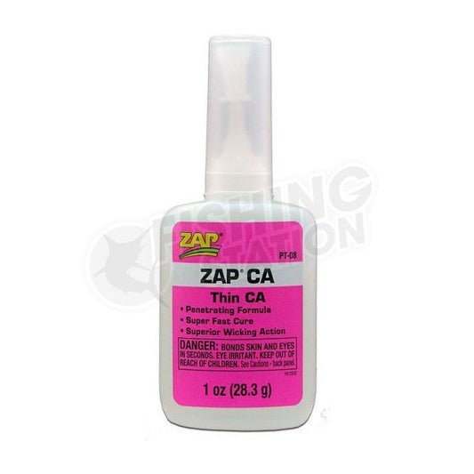 Zap-A-Gap Thin CA (Pink)-Fly Fishing - Fly & Line Dressings-Zap-1oz-Fishing Station